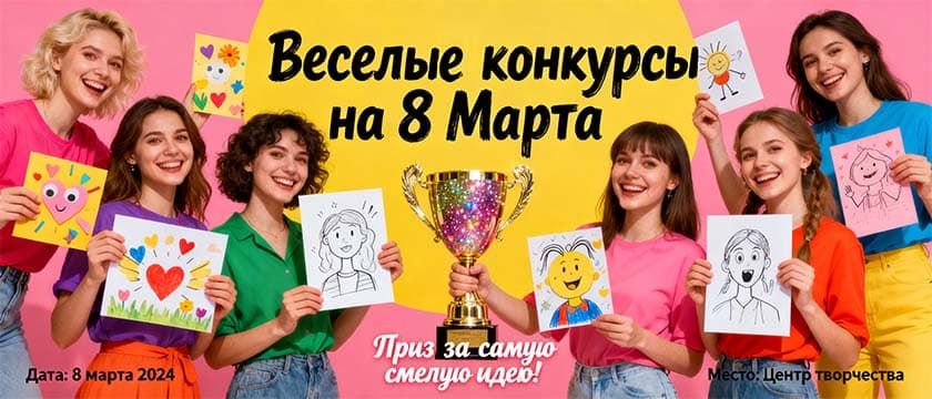 Девушки со своими рисунками