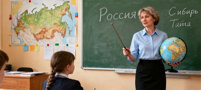 Учитель на уроке