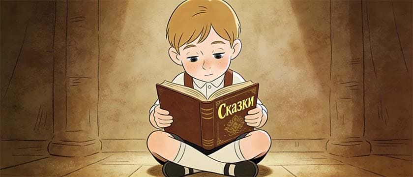 Вовка читает сказки